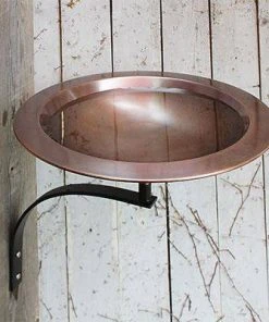 Achla Classic II Bird Bath With Wall Bracket Standing Bird Baths