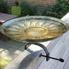 Achla African Daisy Bird Bath With Over Rail Bracket