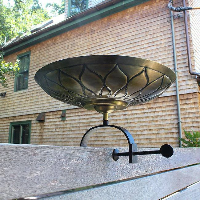 BirdHousesAndBaths Sales 6 Achla African Daisy Bird Bath With Over Rail Bracket