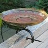 Achla Red African Daisy Bird Bath With Over Rail Bracket 1 Achla Red African Daisy Bird Bath With Over Rail Bracket