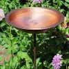 Achla Hammered Solid Copper Bird Bath With Stake 1 Achla Hammered Solid Copper Bird Bath With Stake