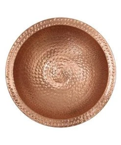 Achla Hammered Solid Copper Bird Bath With Stake