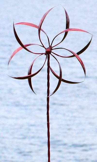 Ancient Graffiti Kinetic Dual Feather Large 75" Red Wind Spinner Lawn & Garden 3 Ancient Graffiti Kinetic Dual Feather Large 75" Red Wind Spinner Lawn & Garden
