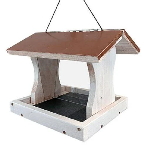 Woodlink Audubon Nantucket White Copper Colored Roof Ranch Bird Feeder 3 Woodlink Audubon Nantucket White Copper Colored Roof Ranch Bird Feeder