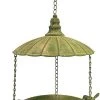 Esschert Design Hanging Feeders Aged Metal Green Hanging Bird Feeder 2 Esschert Design Hanging Feeders Aged Metal Green Hanging Bird Feeder
