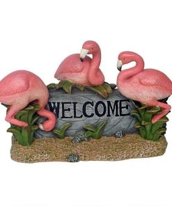 Design Toscano Pink Flamingo Welcome Statue Lawn & Garden