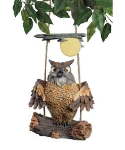 Design Toscano Howie The Hoot Owl Swinging Sculpture