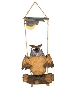 Design Toscano Howie The Hoot Owl Swinging Sculpture 8 Design Toscano Howie The Hoot Owl Swinging Sculpture