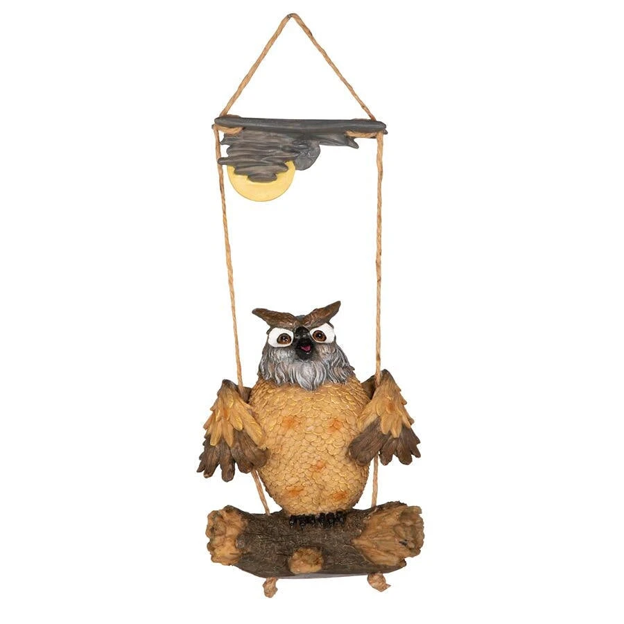 Design Toscano Howie The Hoot Owl Swinging Sculpture 5 Design Toscano Howie The Hoot Owl Swinging Sculpture
