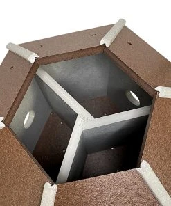 Green Meadow Houses & Feeders Polywood Recycled Plastic Gazebo Bird House, Brown And Gray Post / Pole Mounted Houses