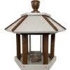 Green Meadow Houses & Feeders Polywood Recycled Plastic Gazebo Bird Feeder, Brown And Gray Post / Pole Mounted Feeders