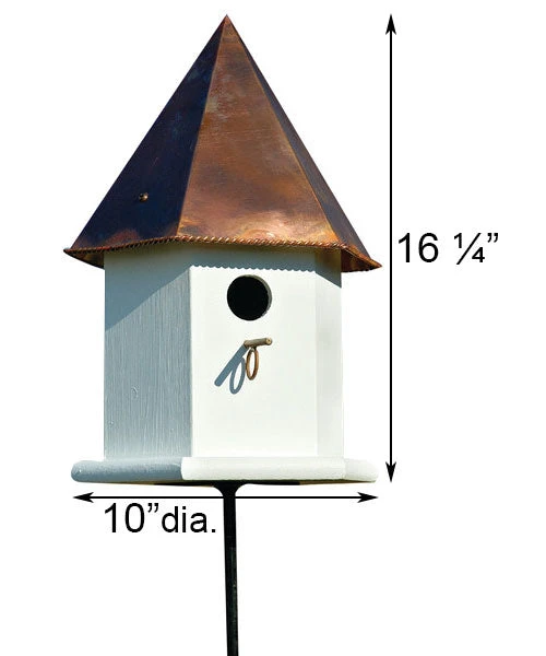 Heartwood Copper Songbird Deluxe Bird House, Brown Roof 4 Heartwood Copper Songbird Deluxe Bird House, Brown Roof