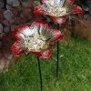 Nestera Summer Burst Glass Bird Baths With Stakes, Pack Of 2 Standing Bird Baths 2 Nestera Summer Burst Glass Bird Baths With Stakes, Pack Of 2 Standing Bird Baths