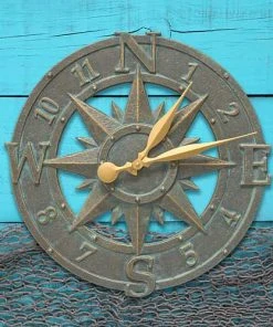 Whitehall Products Lawn & Garden Compass Rose Bronze Verdigris 16