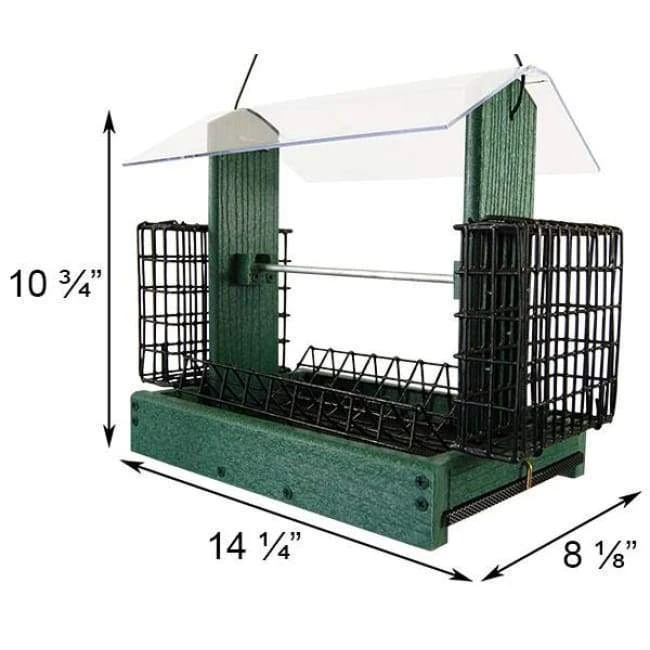 Woodlink Audubon Going Green 5-in-1 Green Bird Feeder 4 Woodlink Audubon Going Green 5-in-1 Green Bird Feeder