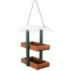 Woodlink Audubon Going Green Double Platform Green & Brown Bird Feeder Hanging Feeders