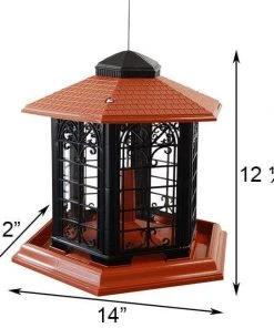 Woodlink Audubon Rustica Italia Gazebo Bird Feeder Decorative Feeders