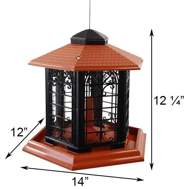 Woodlink Audubon Rustica Italia Gazebo Bird Feeder Decorative Feeders 4 Woodlink Audubon Rustica Italia Gazebo Bird Feeder Decorative Feeders
