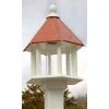 A Wing And A Prayer Decorative Feeders Azalea Bird Feeder With Hammered Copper Colored Metal Roof