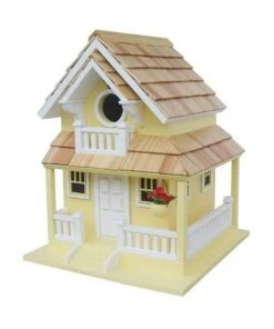 Home Bazaar Decorative Houses Backyard Cottage Yellow Bird House 7 Home Bazaar Decorative Houses Backyard Cottage Yellow Bird House