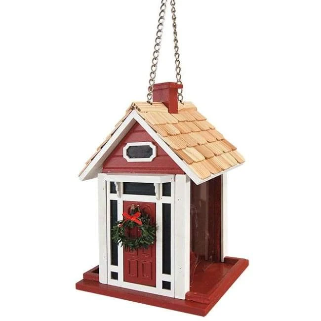 Home Bazaar Bellport Cottage Holiday Red Bird Feeder 3 Home Bazaar Bellport Cottage Holiday Red Bird Feeder