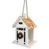 Home Bazaar Hanging Feeders Bellport Cottage Holiday White Bird Feeder 2 Home Bazaar Hanging Feeders Bellport Cottage Holiday White Bird Feeder