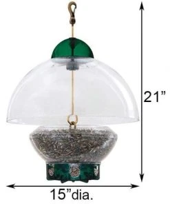 Droll Yankees Big Top Squirrel Resistant Green Bird Feeder