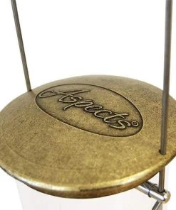 Aspects Big Tube Antique Brass Wild Bird Feeder Hanging Feeders