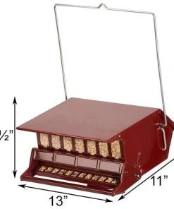 Heritage Farms Hanging Feeders Bird's Choice Squirrel Proof Red Bird Feeder