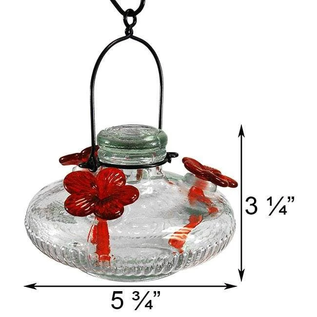 Parasol Bloom Hummingbird Feeder, Clear 4 Parasol Bloom Hummingbird Feeder, Clear