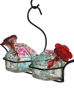 Parasol Bouquet-2 Botanica Hummingbird Feeder, Clear