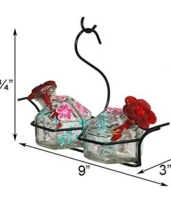 Parasol Bouquet-2 Botanica Hummingbird Feeder, Clear