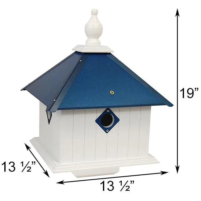 A Wing And A Prayer Carriage Bird House With Cobolt Blue Roof Decorative Houses 4 A Wing And A Prayer Carriage Bird House With Cobolt Blue Roof Decorative Houses