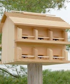 Heath Mfg Cedar Purple Martin House W/ Crescent Entrance Holes