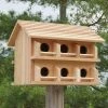 Heath Mfg Post / Pole Mounted Houses Cedar Purple Martin House W/ Round Entrance Holes 1 Heath Mfg Post / Pole Mounted Houses Cedar Purple Martin House W/ Round Entrance Holes