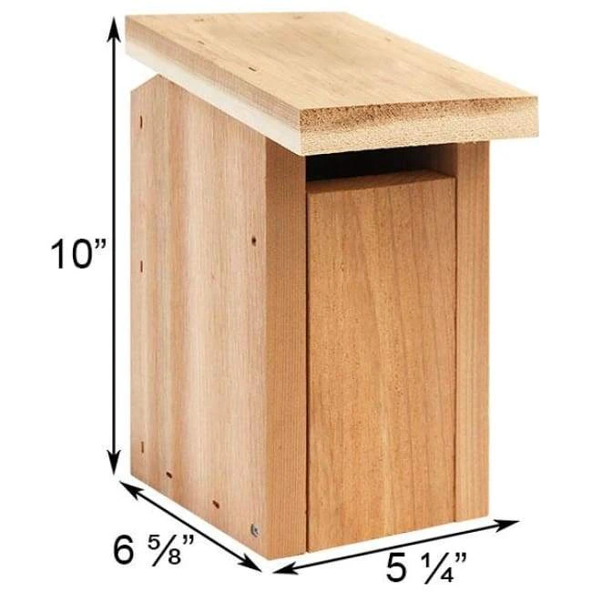 Songbird Essentials Cedar Sparrow-Resistant Bluebird House 4 Songbird Essentials Cedar Sparrow-Resistant Bluebird House