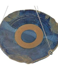 Anthony Stoneware Ceramic French Blue Medium Bird Bath Hanging Bird Baths 7 Anthony Stoneware Ceramic French Blue Medium Bird Bath Hanging Bird Baths