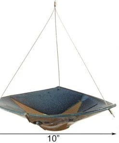 Anthony Stoneware Ceramic French Blue Small Bird Bath