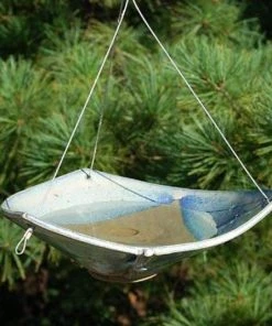 Anthony Stoneware Ceramic French Blue Small Bird Bath