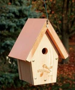 BirdHousesAndBaths Sales 10 Woodlink All Bird Houses Chickadee & Wren House With CopperTop