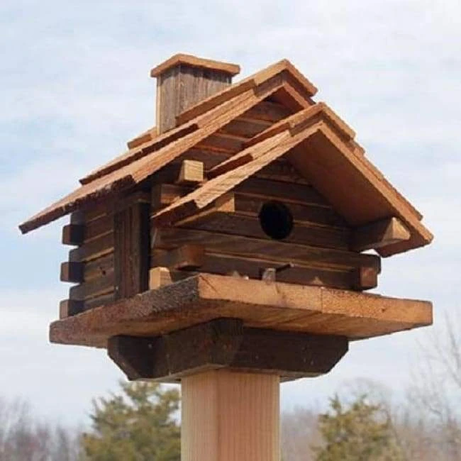 Bird In Hand Conestoga Log Cabin Bird House 3 Bird In Hand Conestoga Log Cabin Bird House