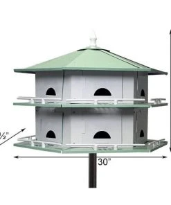 Heath Mfg Convertible Purple Martin 12 Room House Post / Pole Mounted Houses