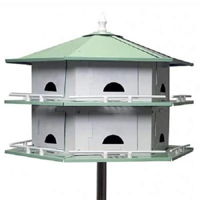 Heath Mfg Convertible Purple Martin 12 Room House Post / Pole Mounted Houses 3 Heath Mfg Convertible Purple Martin 12 Room House Post / Pole Mounted Houses