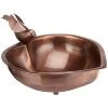 Achla Copper Colored Heart Shaped Bird Bath