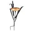 Achla Standing Bird Baths Copper Single Cattail Bird Bath