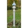 New England Arbors Decorative 5' White Mounting Post Bird House Accessories