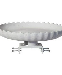 Farm Innovators Deck Mounted Bird Baths Decorative Scalloped Bird Bath W/ Deck Mount