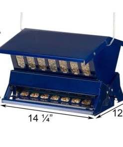 Heritage Farms Double Sided Absolute II Electric Blue Bird Feeder