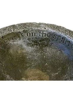 Athens Stonecasting Standing Bird Baths His Eye Is On The Sparrow, Forest White Bird Bath