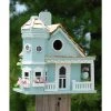 Home Bazaar Flower Pot Cottage Blue Bird House 2 Home Bazaar Flower Pot Cottage Blue Bird House